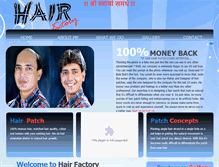 Tablet Screenshot of hairfactory.in